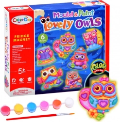 Kreatívna sada na výrobu magnetiek – sovy