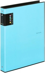 Zakladač A4 PASTELINI modrý, 4‑krúžkový laminovaný