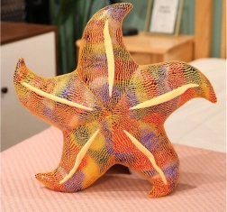 Plyšová hviezdica žltý vankúš 20 cm