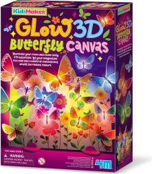 MAC TOYS 4M svietiace 3D motýlie plátno