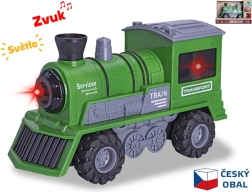 Zelená lokomotíva 22,5 cm v mierke 1:16 so svetlami a zvukmi