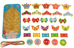 Drevený šnurovací set Princezná LUCY & LEO