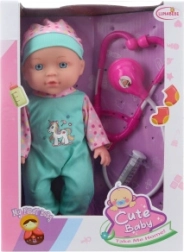 Bábika bábätko 27 cm s lekárskou sadou