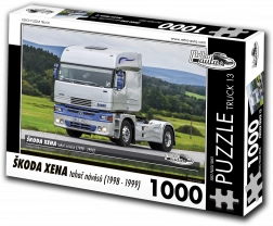 Puzzle RETRO-AUTA Škoda Xena ťahač návesov 1000 dielikov