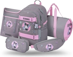 Školský set 5 dielov Baagl Skate Kuromi Grey