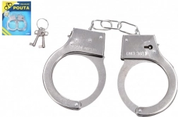 Policajné kovové putá s kľúčom pre deti