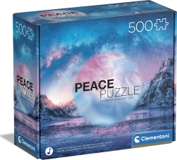 puzzle 500 dielikov clementoni peace collection light blue