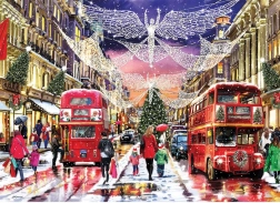 Puzzle Vianočný Regent Street XL 500 dielikov GIBSONS
