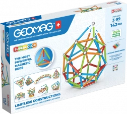 Geomag Supercolor stavebnica 142 dielikov z recyklovaného plastu