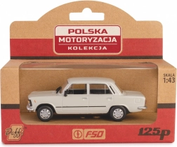 kovový model auta fso 125p mr popolavý