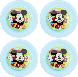 Sada detských tanierov Mickey Mouse (4 ks)