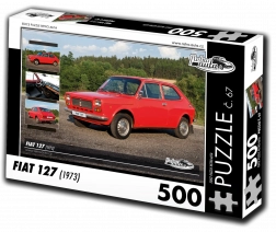RETRO-AUTA Puzzle Fiat 127 500 dielikov