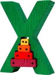 Vkladacie puzzle Fauna Abeceda písmeno X xylofón