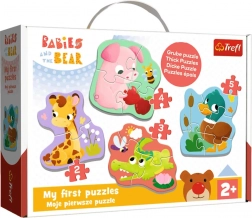 Puzzle Baby Classic – bábätkovské zvieratká TREFL