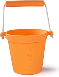 Silikónové plážové vedierko oranžové BIGJIGS TOYS