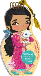 Obliekame marocké bábiky LOUNA – omaľovánky a samolepky
