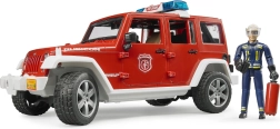 Červený požiarny Jeep Wrangler s figúrkou a príslušenstvom