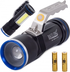 Vojenská LED baterka s Cree XM-L3-U3 Zoom od Bailong
