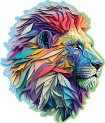 Drevené puzzle Moderný lev 250 dielikov WOODEN CITY