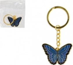 Kovová kľúčenka Motýľ