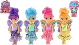 Bábika víla s krídlami 15 cm, mix farieb