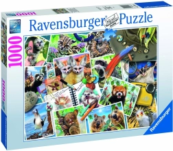 Puzzle 1000 dielikov – zvieratá na cestách RAVENSBURGER