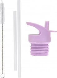 Uzáver, kefka a slamka k nerezovej fľaši Kvetinová Záhrada