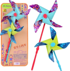 farebné veterníky 2 ks – vonkajšia hračka a záhradná dekorácia