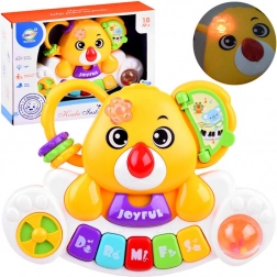 Farebné detské pianínko s veselými zvukmi zvierat – Farebné