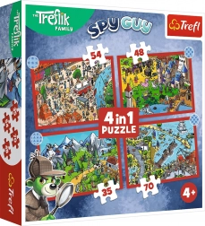 Puzzle TREFLÍCI Cesty 4v1 (35, 48, 54, 70 dielikov)