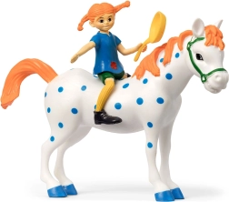 Figúrka Pippi Dlhá pančucha s koňom Alfrédom a panvicou