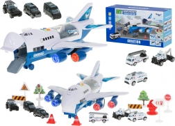 Policajné lietadlo so 6 autami