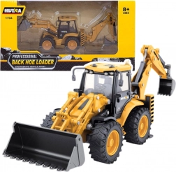 Kovový teleskopický nakladač Huina žltý 1:50