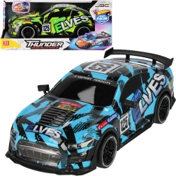 Závodné auto s naťahovacím pohonom pull-back