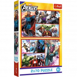 Puzzle - 2x70 - Staň sa hrdinom od Trefl