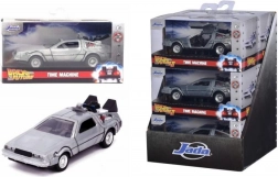Kovový model auta Back to the Future DeLorean Time Machine 1:32 s otváracími dverami