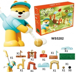 Mega sada golfový set so zvieratkami a penovou podložkou pre deti