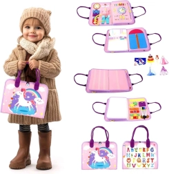 Senzorická busy kniha jednorožec 2Kids Toys