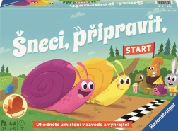 Ravensburger slimáky, pripraviť, štart! – detská pretekárska hra