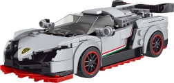 398 dielna sada stavebných športových áut. Biela