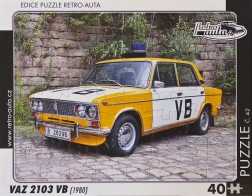 Retro autá puzzle VAZ 2103 VB (1980) – 40 dielikov
