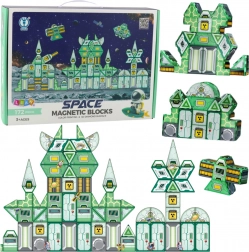 Magnetické stavebnice Kosmos Stanice 4D 172 dielikov