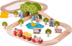 Drevená vláčikodráha Farma od Bigjigs Rail