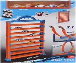 Dráha 3v1 s autíčkami a garážou