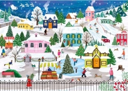 Puzzle Zasnežené mesto 1000 dielikov