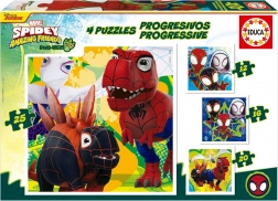 Educa Puzzle Spidey a jeho úžasní priatelia: Dino-web 4v1