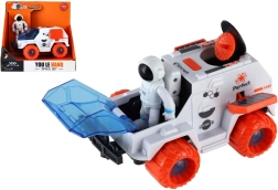 Vesmírne auto so zotrvačníkom a astronautom, plastové vozidlo 9 × 13 cm