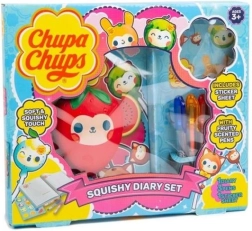 Chupa Chups školská sada Squishy – denník, gélové perá a nálepky