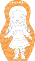 Obliekame eskimácke bábiky ANOUK – omaľovánky a samolepky (slovenská verzia)