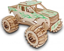 Drevené 3D Puzzle Monster Truck